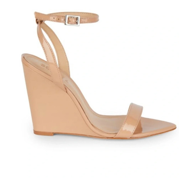 Schutz Raquel Patent Leather Wedge Sandals. Size 8.5. - Picture 2 of 10